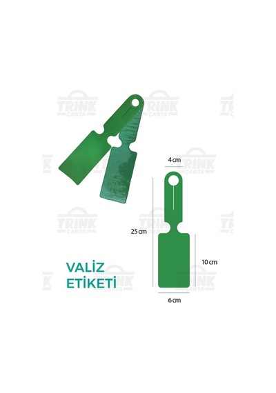 Trink Çanta Valiz Etiketi Ve Bavul Etiketi 1 Adet Şeffaf