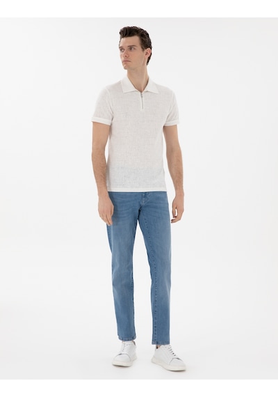 Pierre Cardin Erkek Ekru Tişört 50302586-vr019 Ekru