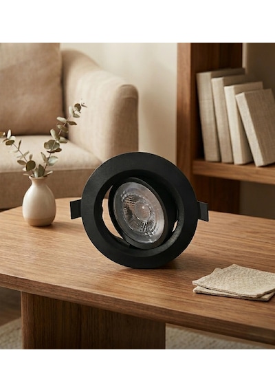 1 Adet Cata Ct 5200 Lal Siyah Kasa 7w Sıva Altı Led Spot Gün Işığı 3200k Renkli