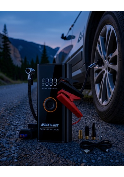 Çok Fonksiyonlu Araç Yardım Kiti 150 Psı Jump Starter Ve Pompalı Model