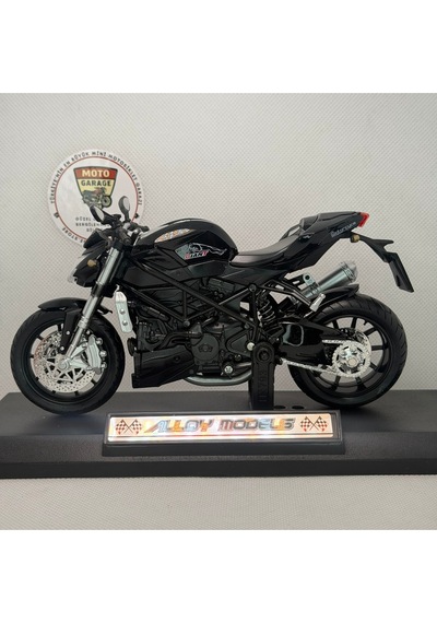 Ducati Streetfighter Giant Siyah Model Motosiklet 1:12 Ölçekli