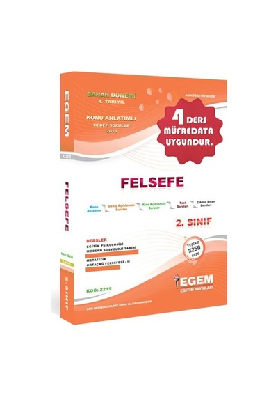 Egem Aöf Felsefe Ve 3,4,5,6 ,dönem 2-3. Sınıf Konu/soru