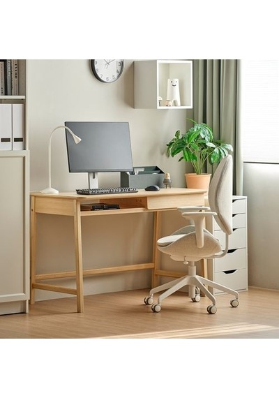 Ikea Beteshäst Çalışma Masası, Açık Bambu, 120x60 Cm
