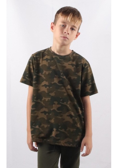 Alexandergardi Alexandergardı Kamuflaj Desenli Çocuk T-shirt C23-906 00 001