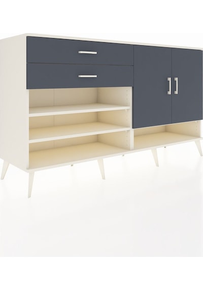 Hyperion Konsol 4 Raflı 2 Çekmeceli 2 Kapaklı 176x44x99 Aytaşı-an Aytaşı-antrasit Hyperion Konsol 4 Raflı 2 Çekmeceli 2 Kapaklı 176x44x99 Aytaşı-an Aytaşı-antrasit