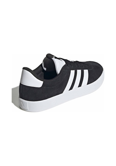 Adidas Vl Court 3.0 Suede Id6278 Unisex Spor Ayakkabı SİYAH-BEYAZ