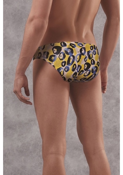 Doreanse Erkek Mavi Leopar Desenli Slip 1407