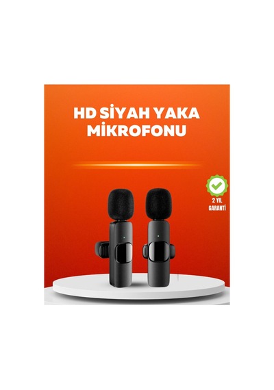 Çift Mikrofonlu Kablosuz Kayıt Seti İphone Uyumlu Mini Mikrofon - Hs08377957-5567 Renkli Renkli