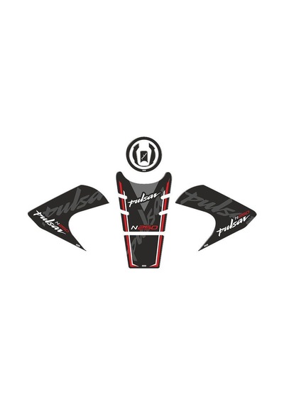 Bajaj Pulsar N250 2022 - 2024 Uyumlu Tank Pad Set 004 Çok Renkli