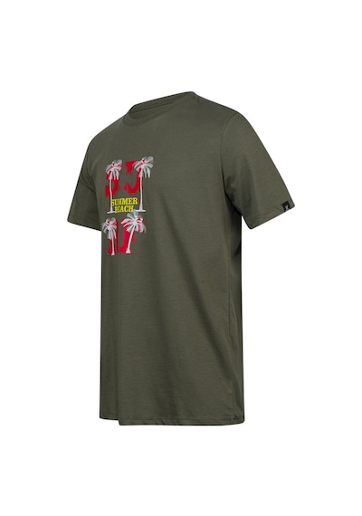 2as Alex Baskılı Erkek Sıfır Yaka T-shirt 047 Haki