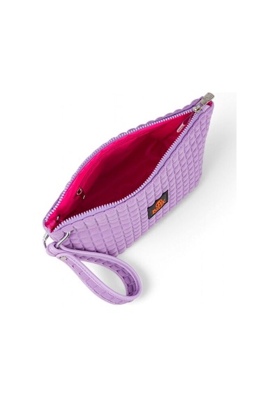 Bilik Deri Scuba Lila Kadın Portföy & Clutch Çanta Yeliz Lila