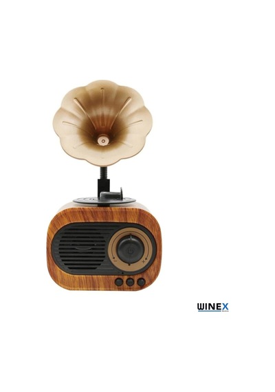 Winex Nostalji Gramafon Bluetooth Hoparlör