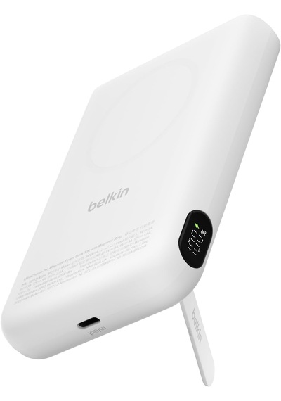 Belkin Ultracharge Pro 10000 Mah Manyetik Stantlı Power Bank, 25 W - Beyaz
