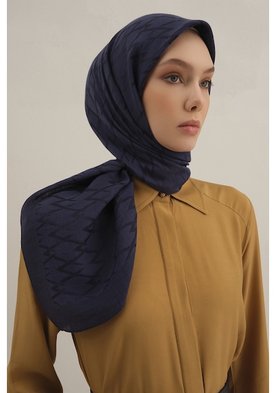 Armine Lacivert Lyocell Eşarp 02 Lacivert