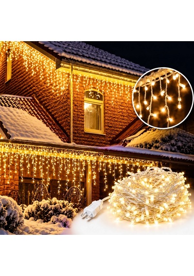Lb 3m 100 Led 20 Saçak 30 50 70cm Çakarlı Ip65 Su Geçirmez Dış Mekan