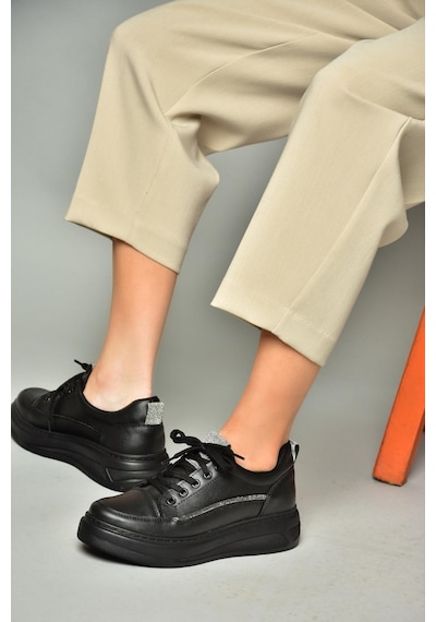Fox Shoes S602003409 Siyah Spor Ayakkabı Sneakers Siyah