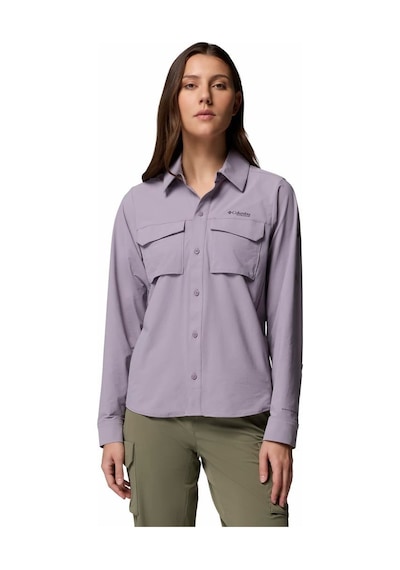 Columbia Silver Ridge Elite Woven Kadın Uzun Kollu Gömlek-9322 Mor