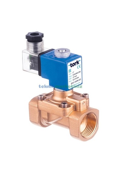 3/8" Normalde Kapalı Solenoid Valf 0,5 - 16 Bar Tork S1010.02.145