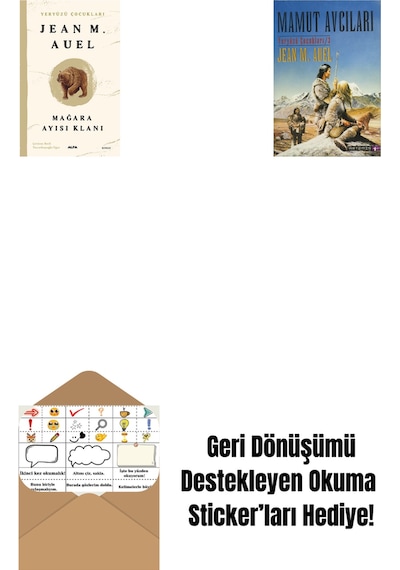 Yeryüzü Çocukları 1 - Mağara Ayısı Klanı + Mamut Avcıları + Okuma Sticker'ları