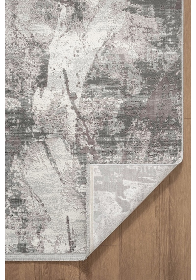 Matris Mı001g Gri Halı Modern Pamuk Taban Akrilik Tozuaz Salon Yatak Odası Koridor Halısı-1328
