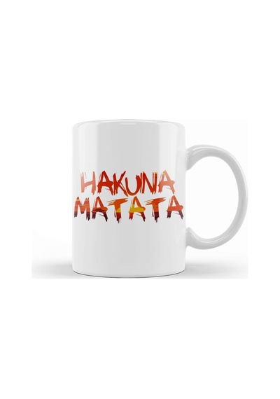 Hakuna Matata Lion King Kupa Bardak Porselen Karışık