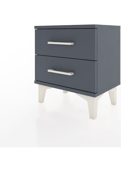 Arges Komodin 2 Çekmeceli 44x30x48 Antrasit-antrasit Antrasit
