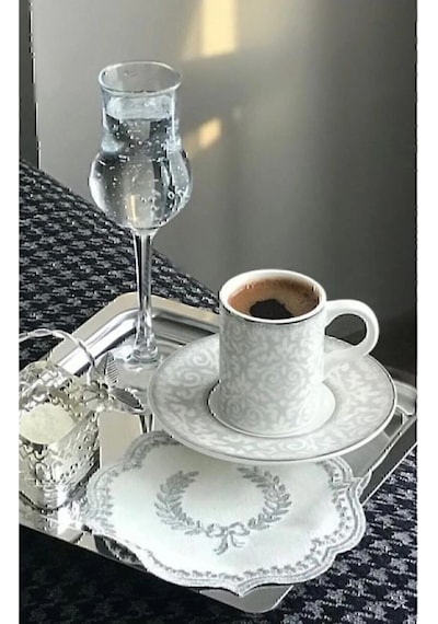 1 Adet Lüx Kare Paslanmaz Çelik Gümüş Renk 21x21cm Kahve Servis Sunum Tepsisi&tabağı
