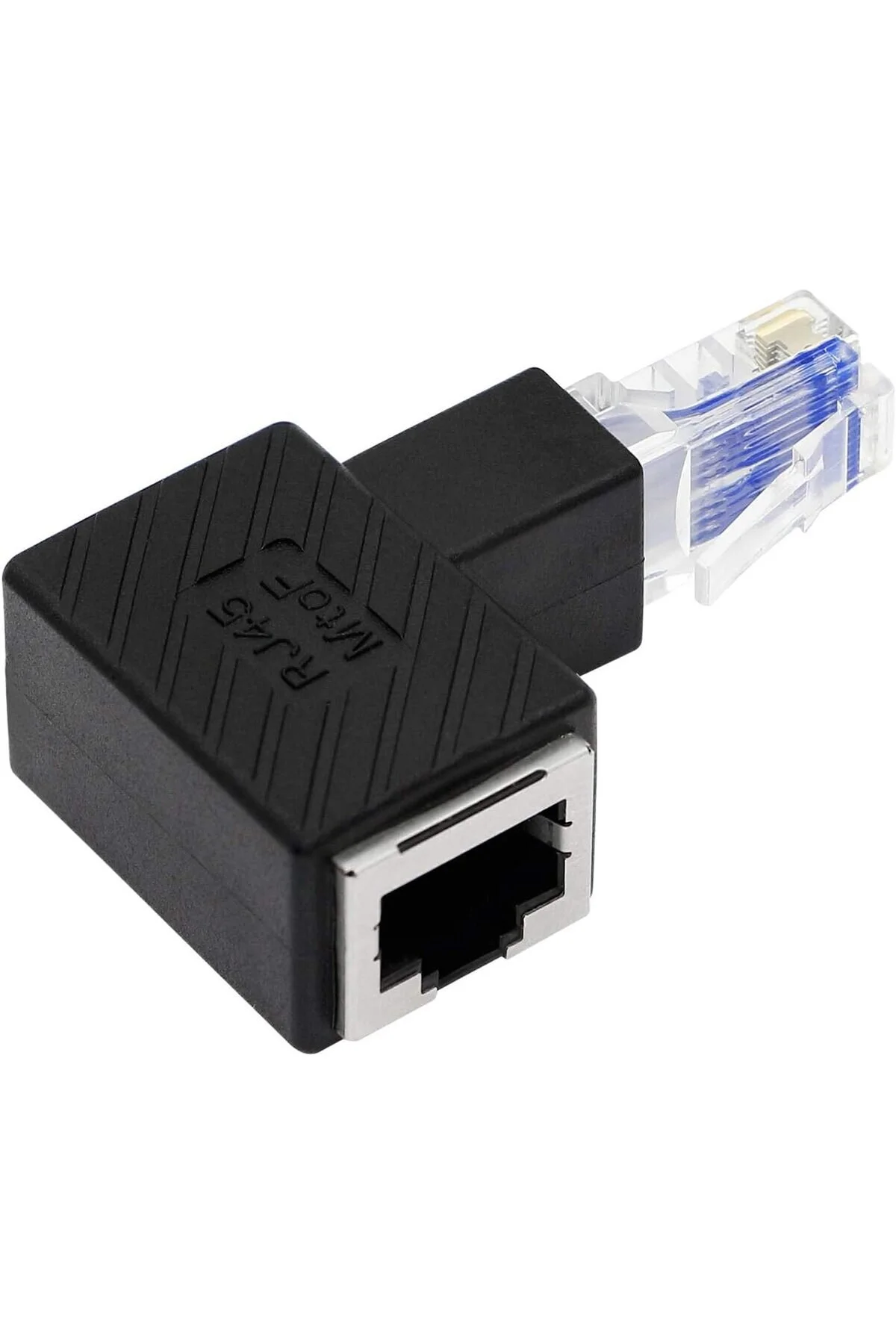Rj45 Erkek-dişi Uzatma Ağ Konnektörü Gigabit Destekli L Tipi Rj45 Dişi Erkek 90 Derece Cat İnternet Ethernet Kablo Uç Çevirici Adaptör