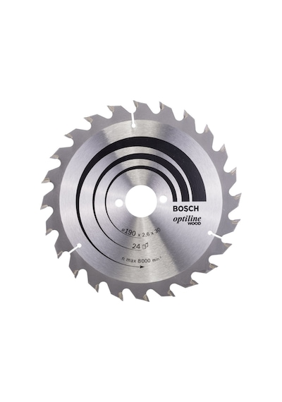 Bosch Optiline Wood 190 x 30 MM 24 Diş Daire Testere Bıçağı - 2608640615