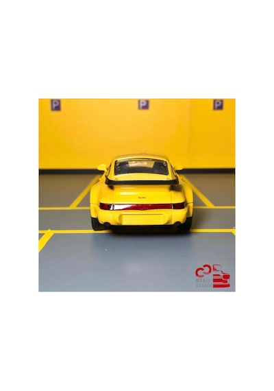 Porsche 911 Turbo 1/36 Ölçek C&c Model Garage Çek Bırak Diecast Metal Model Oyuncak Araba