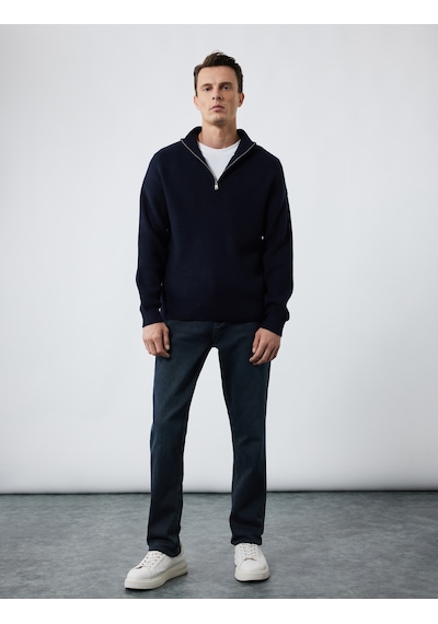 Koton Pamuklu Normal Bel Slim Fit Jean Pantolon - Brad Jean İndigo Stone 7wam40001nd İndigo - Taş Koton Pamuklu Normal Bel Slim Fit Jean Pantolon - Brad Jean İndigo Stone 7wam40001nd İndigo - Taş