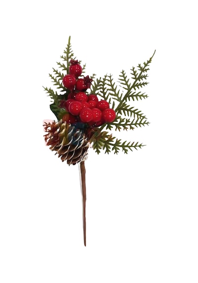 Yılbaşı Çam Dalı Berry Kozalaklı 24 Cm