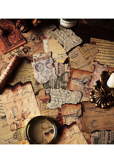 Vintage Tarzı Retro Scrapbook Kağıt Seti 28 Parça Genel