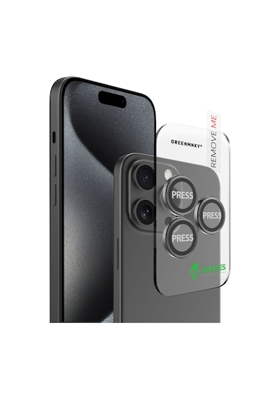 Buddıes Apple Uyumlu iPhone 16 Pro / 16 Pro Max Kamera Lens Koruyucu Black Siyah