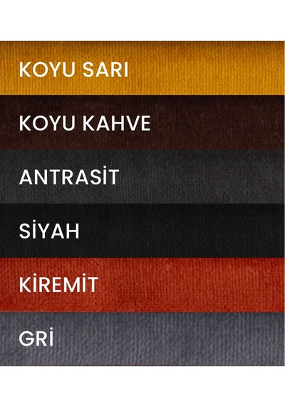 Kadife Dokulu Koyu Sarı Masa Örtüsü Zengin Renk Seçenekli Koyu Sarı
