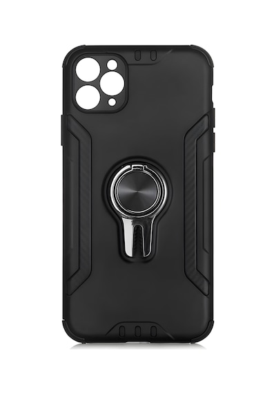 Apple Uyumlu iPhone 11 Pro Kılıf Stand Olma Özellikli Araç Tutuculu Ko Ko Kılıf Siyah
