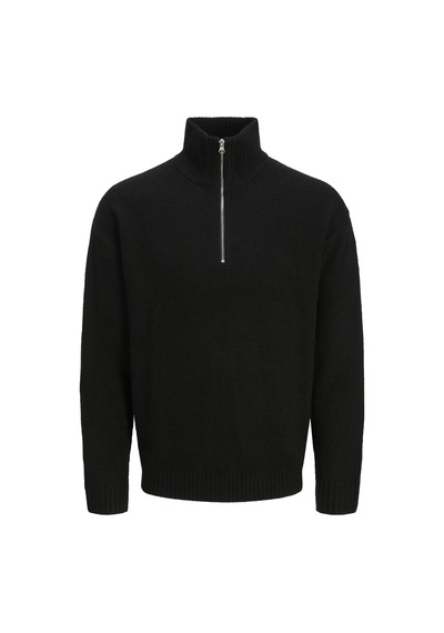 Jack & Jones Erkek Relaxed Fit Triko Pullover - Soho - 12278937 Siyah