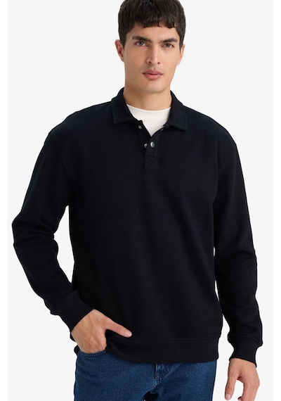 Defacto Sweatshirt F9324ax26spbk81 Siyah-bk81