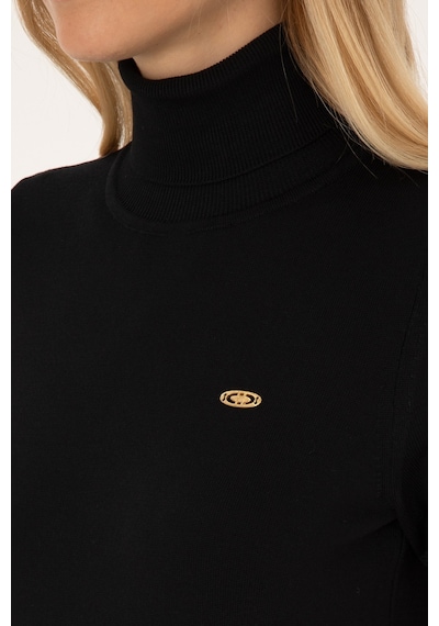 U.S. Polo Assn. Kadın Siyah Boğazlı Kazak 50314835-VR046