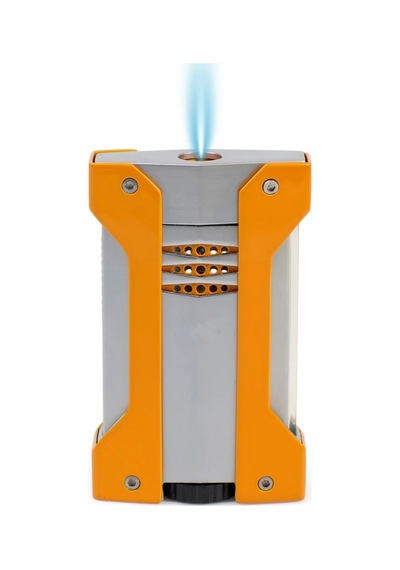 Conquistador Tek Torch Pürmüz Turuncu Gümüş Defi Extreme Dizayn Metal Puro Çakmağı Cnq-022
