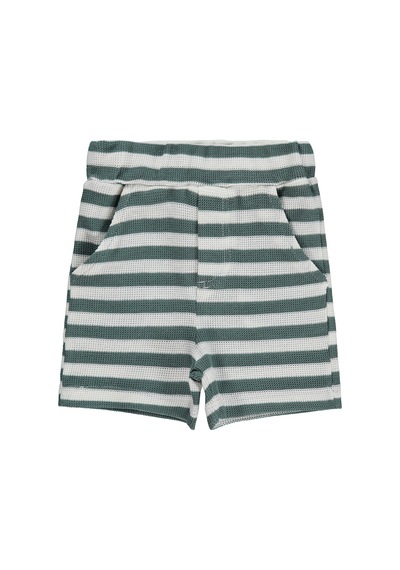Civil Baby Çizgili 6-18 Ay Şort - Yeşil