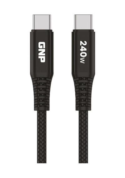 Gnp Type-c To Type-c 2 Metre Hızlı Şarj 240w Pd Yüksek Kaliteli Örgülü Kablo Siyah 2 Yıl Garantili