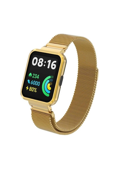 Xiaomi Redmi Watch 2 Lite Uyumlu Krd-58 Metal Zore Kordon-gümüş