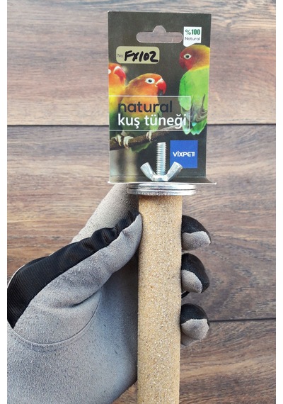 Venty 35 cm - Çapı 25 mm Kumlu Pedikür Papağan Tüneği | Jako, Amazon, Eklektus, Kayık, Alex, Konur