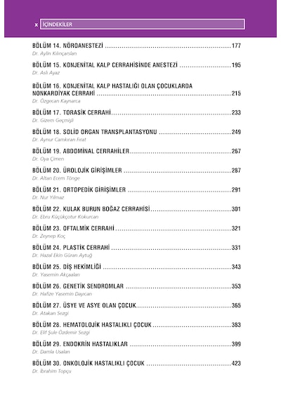 Pediyatrik Anestezi Akıl Notları Güncel 2. Baskı