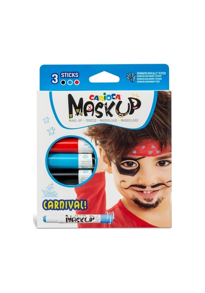 Carioca Mask Up Yüz Boyası Karnaval 3 Renk Genel