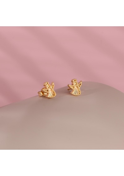 Goldkupe 14 Ayar Altın Melek Küpe 1,54 Gr-4413