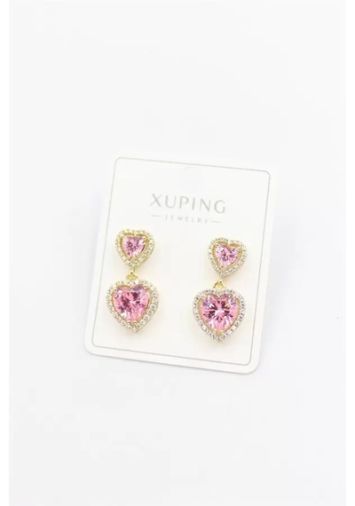 Kalp Küpe - Pembe Çok renkli 30361661