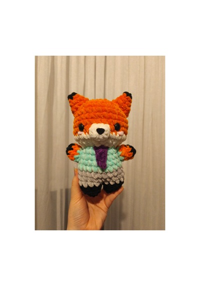 Nick & Judy El Yapımı Amigurumi Anahtarlık Örgü Peluş Figür