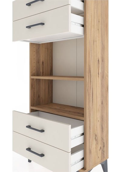 Hyperion Dolap 2 Raflı 4 Çekmeceli 60x44x134 Çam-aytaşı Atlas Çam Hyperion Dolap 2 Raflı 4 Çekmeceli 60x44x134 Çam-aytaşı Atlas Çam